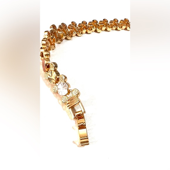 Tri-Tone Mickey Mouse Yellow Gold, White Gold, and Rose Gold Bracelet 🤩 - Picture 4 of 10